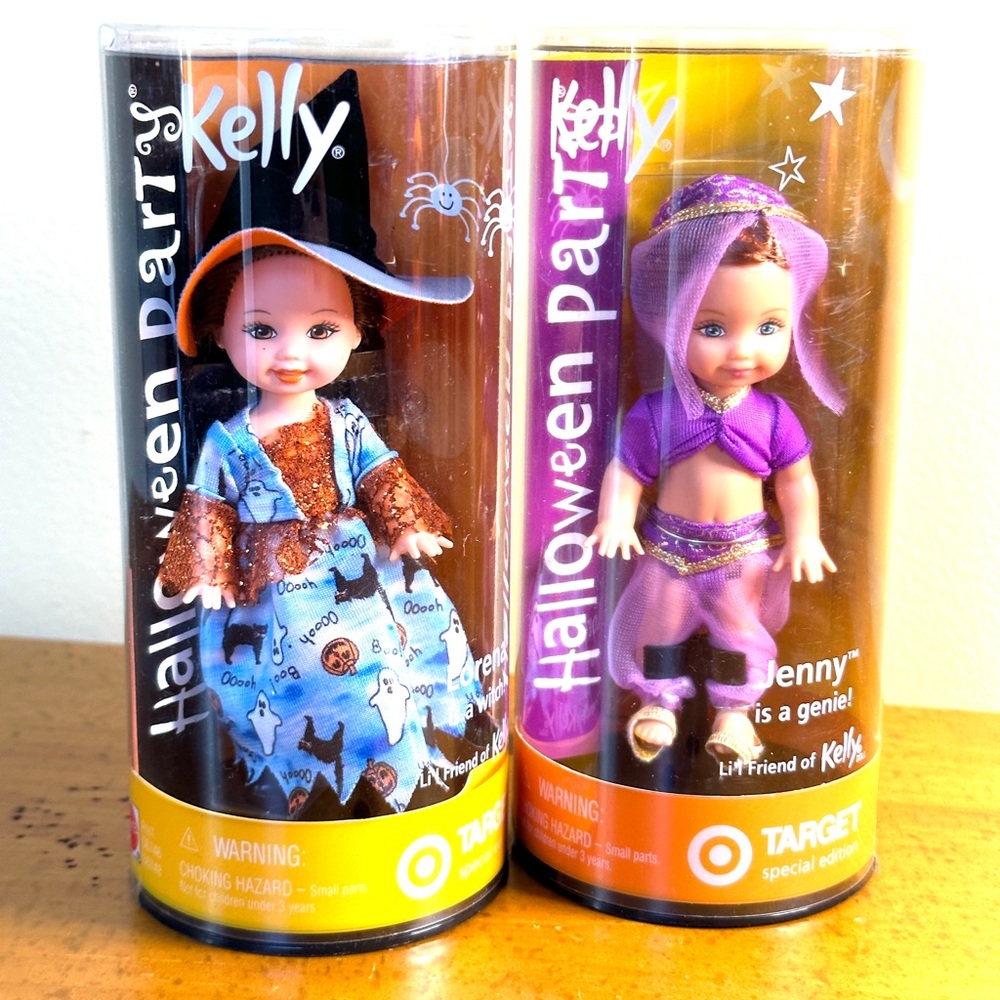 2002 Barbie - Lorena Witch and Jenny Genie Halloween Party Li’l Friend of Kelly